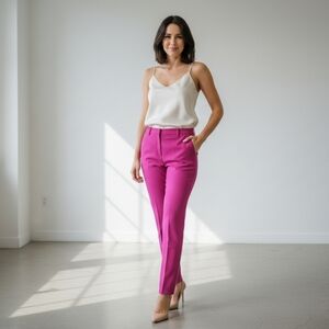 Straight Dressing Pants / Adjusted Vibrant Fuchsia - Carolina Belle Size 10